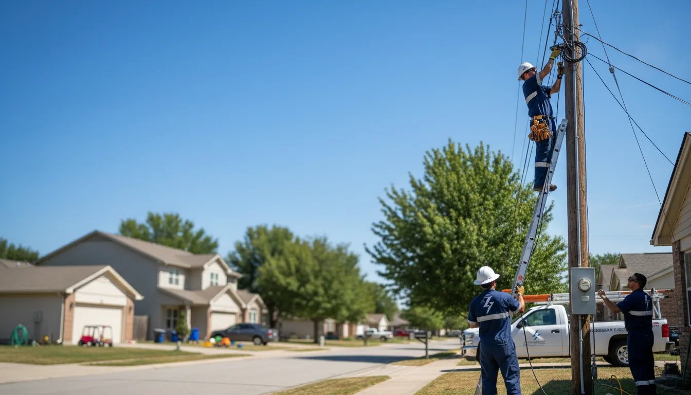 Residential electrician providing installation services in Brownstown, PA